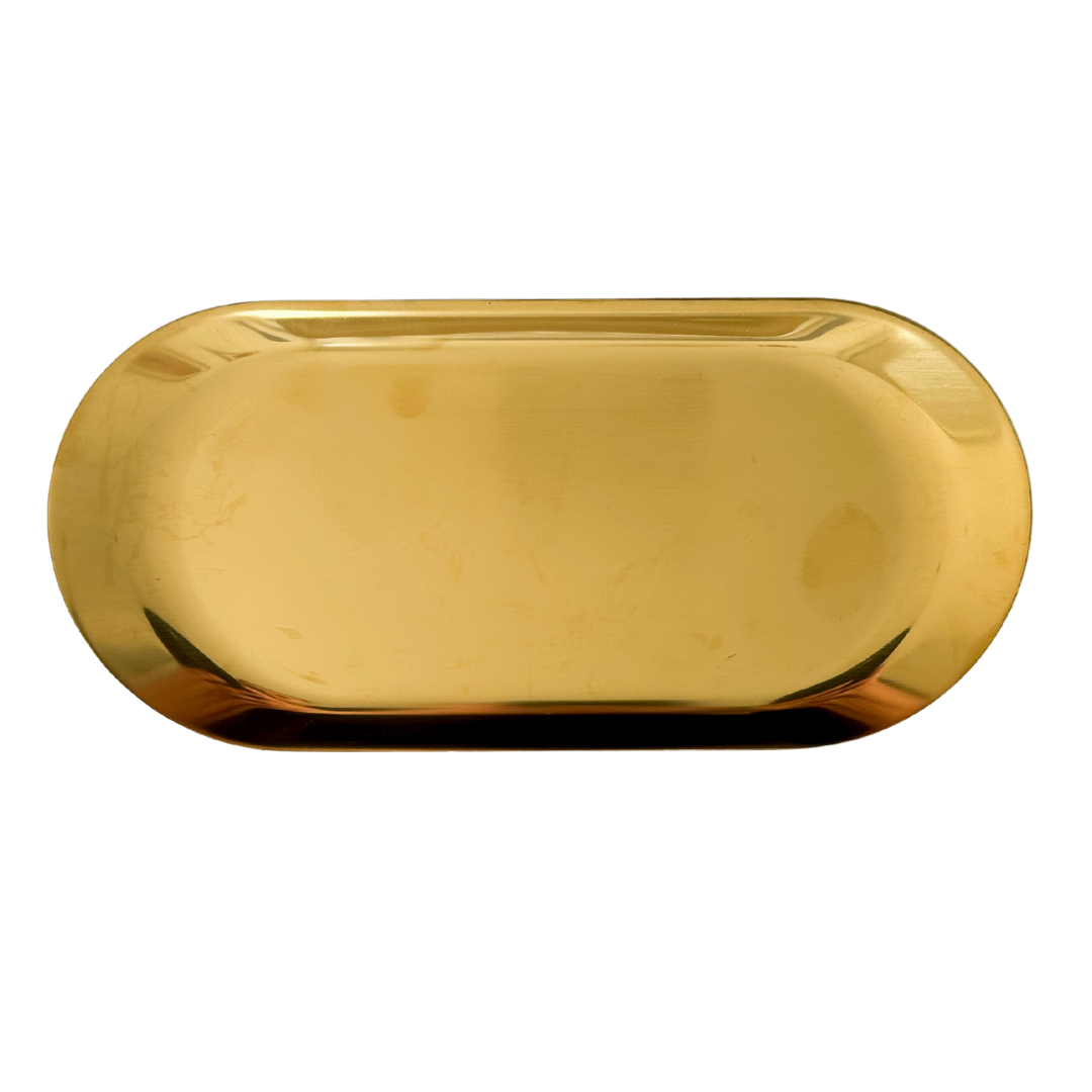 置物  GOLD DISH gold dish - oval