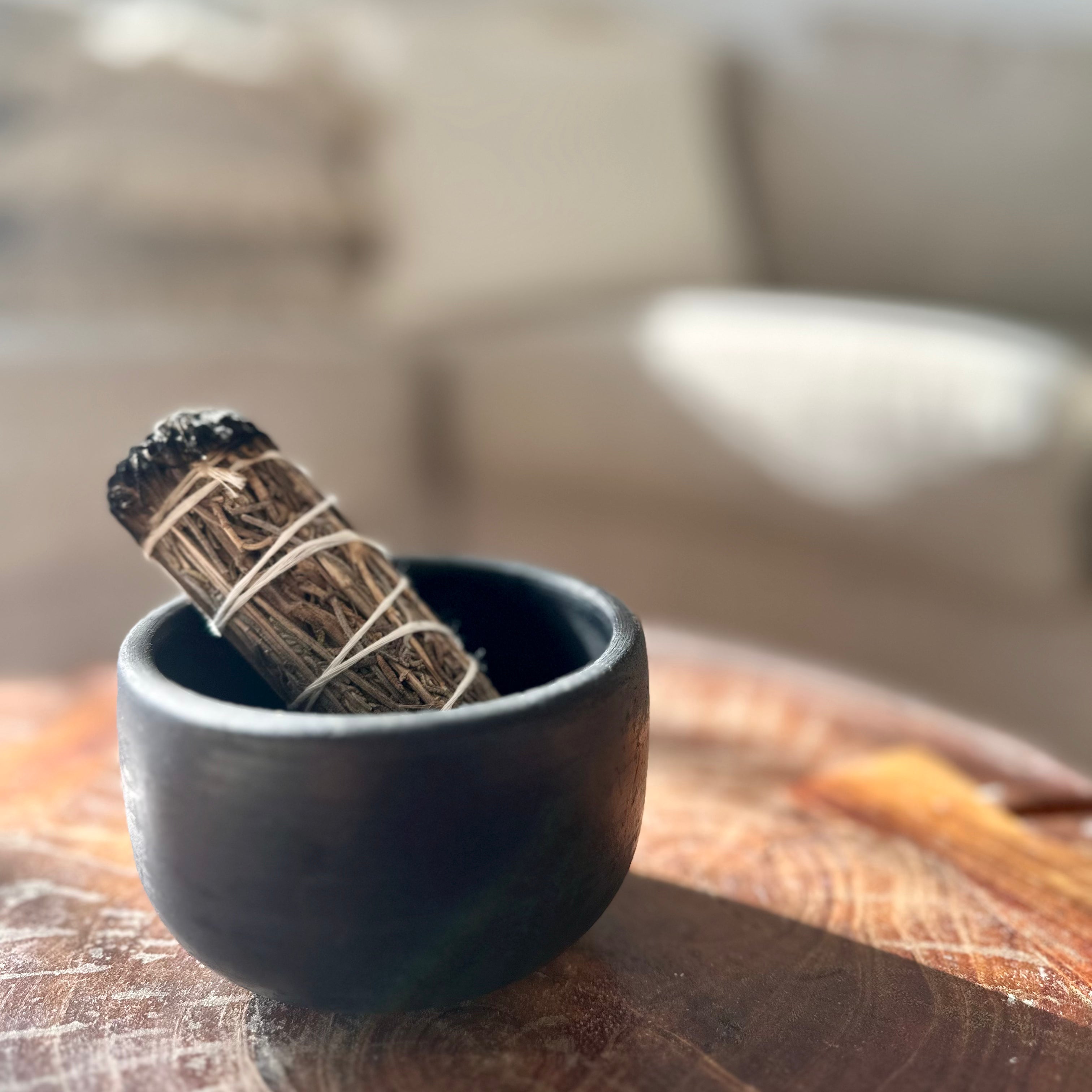 ceramic incense bowl.