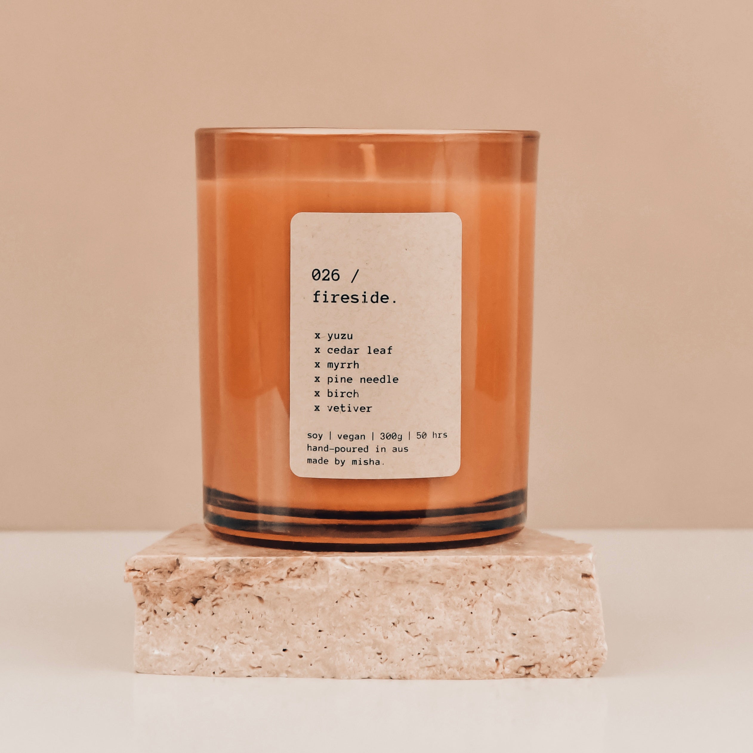 026 / fireside. (yuzu, cedar leaf, myrrh, pine needle, birch, vetiver)